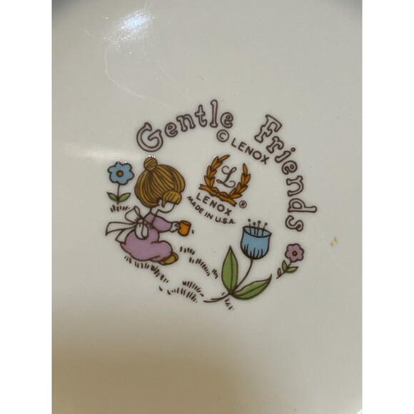 Lenox GENTLE FRIENDS 3 Piece Childs' Dinnerware Set Plate, Bowl & Cup - Picture 7 of 8